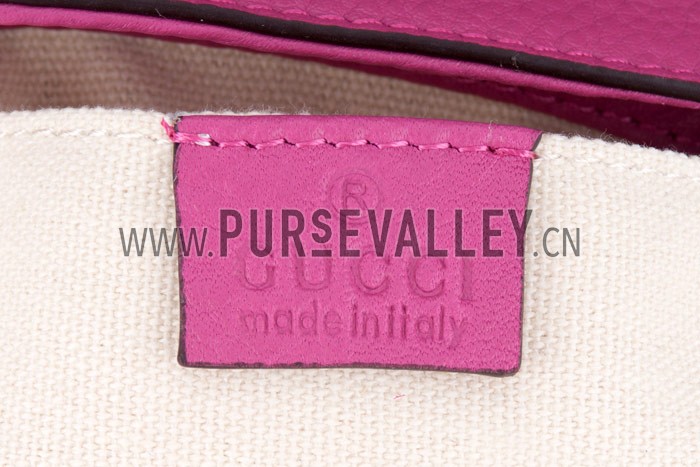 Gucci Soho Mini Shoulder Strap Bag Fuchsia