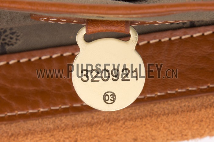 Mulberry Lily Cognac Leather Shoulder Bag