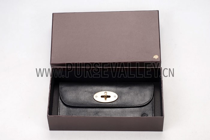 Mulberry Long Locked Purse Black