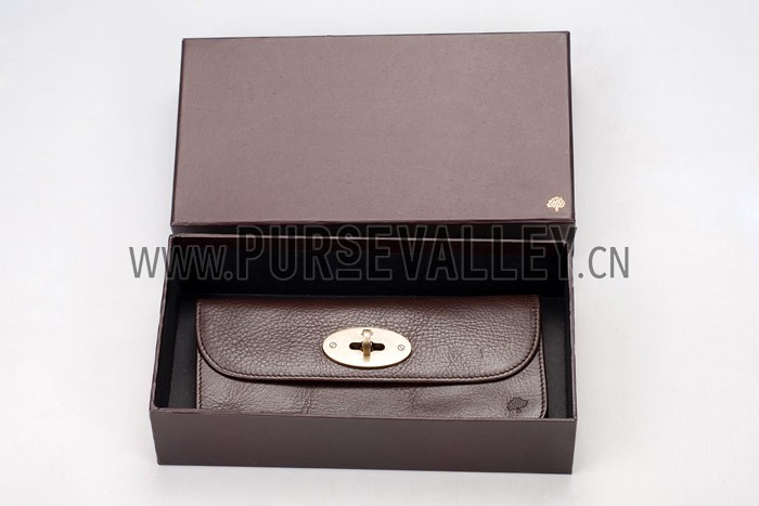 Mulberry Long Locked Purse Brown