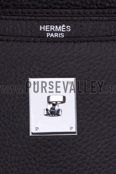 Hermes Kelly Briefcase Black
