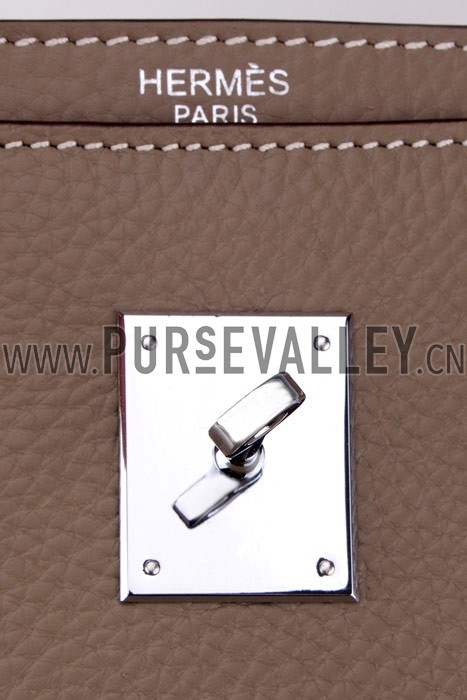 Hermes Kelly Briefcase Grey