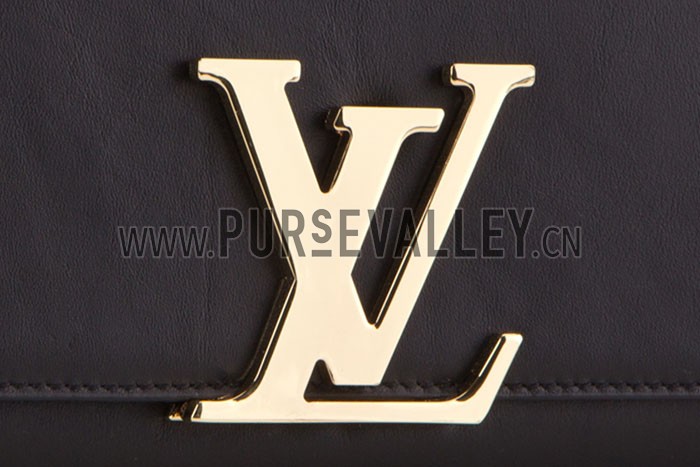 Louis Vuitton Chain Louise Clutch Black