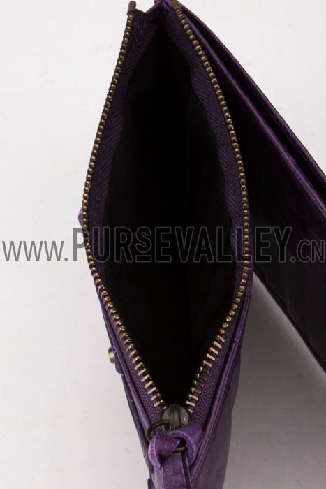 Balenciaga Giant Envelope Wallet Dark Purple