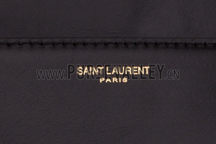 Saint Laurent Cassandre Tassel Black Clutch