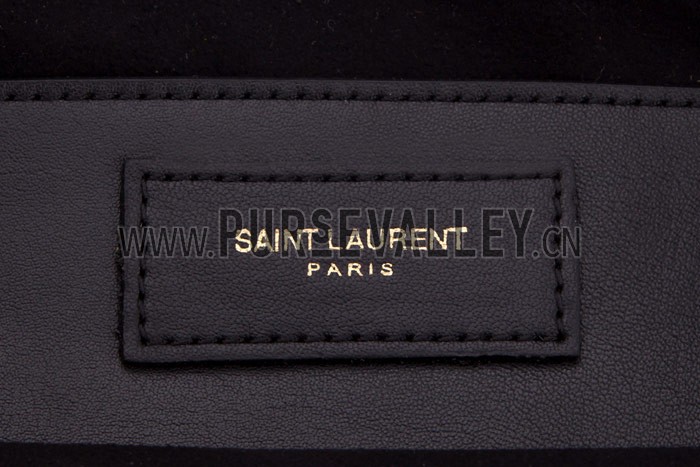 YSL Betty Medium Chain Shoulder Red Black