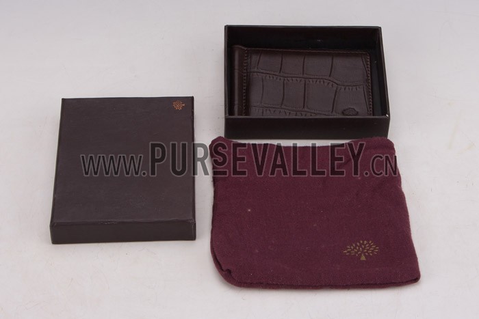 Mulberry Bill Holder Dark Brown