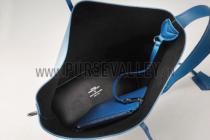 Louis Vuitton New Noe Cuir Nuance Blue Drawstring Bag 607551