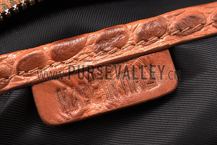 Burberry Brown Croc Leather Hobo Bag 607775