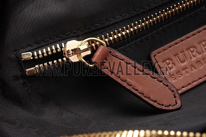 Burberry Blaze Haymarket Satchel Tan 607793