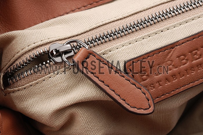 Burberry Medium Canvas Check Backpack Brown 607814