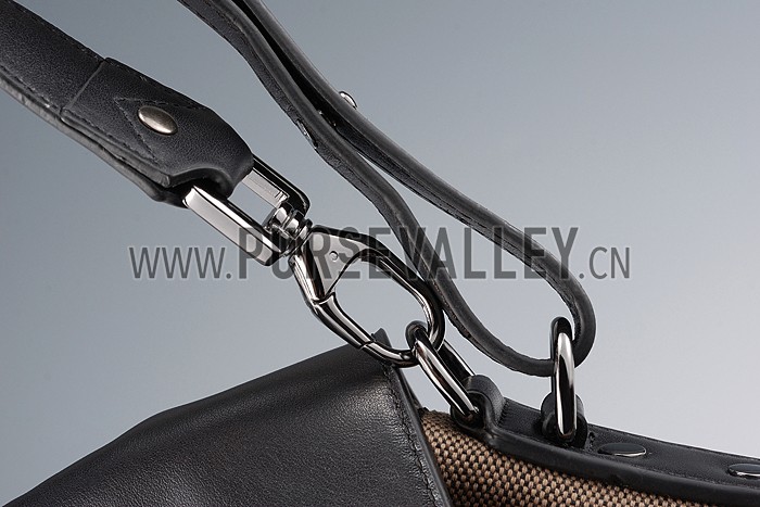 Burberry Medium Canvas Check Backpack Black 607815