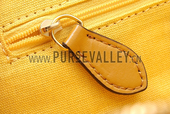 Burberry Large Tassel Bowler Bag Yellow 607829