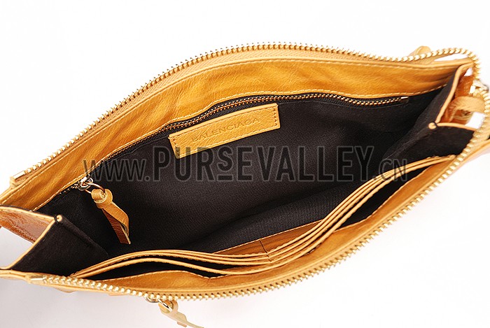 Balenciaga Clutch Marigold With Gold Hardware 607841