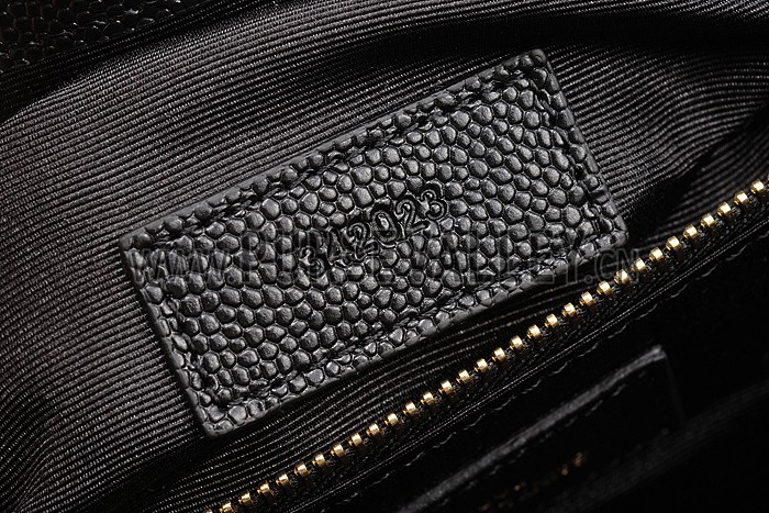 Saint Laurent Classic Monogram Satchel Black 607882