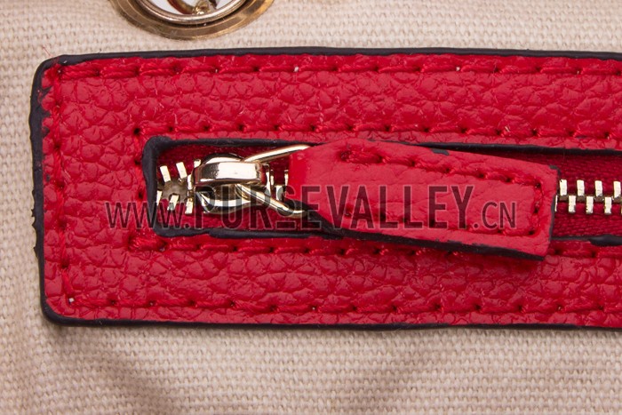 Gucci Medium Soho Rust Leather Shoulder Bag with Chain Straps