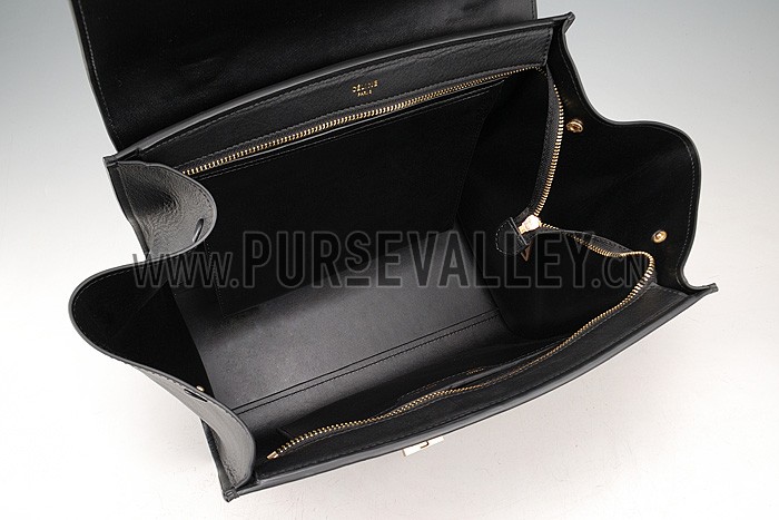 Celine Trapeze Black Bag 607301