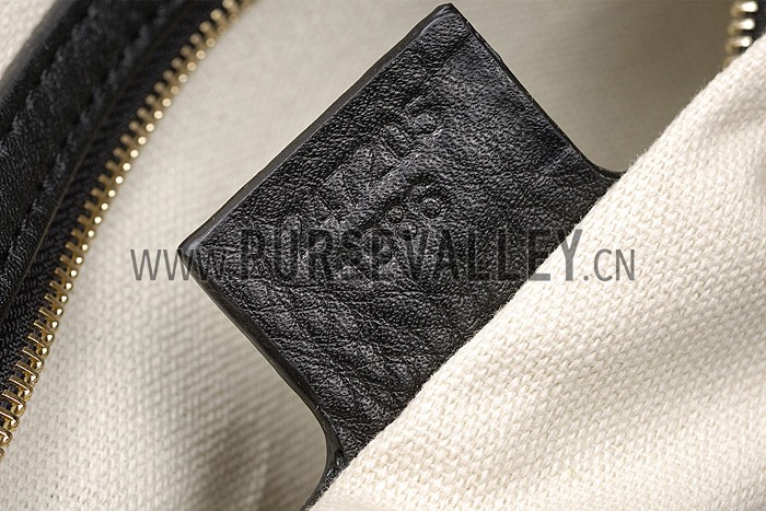 Gucci Nice Microguccissima Leather Boston Bag Black 607308