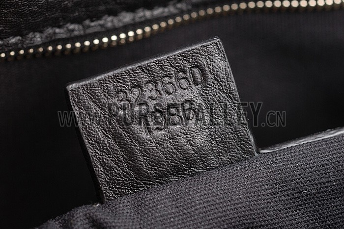 Gucci Bamboo Shopper Leather Small Tote Animal Print 607318