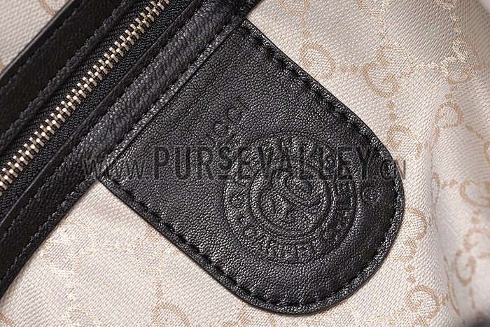 Gucci Medium Woven Tassels Black Leather Hobo 607325