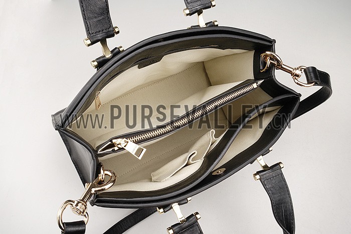 Gucci Black Leather Work Bag 607332