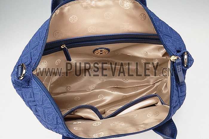 Tory Burch Ariana Satchel Dark Blue 607579