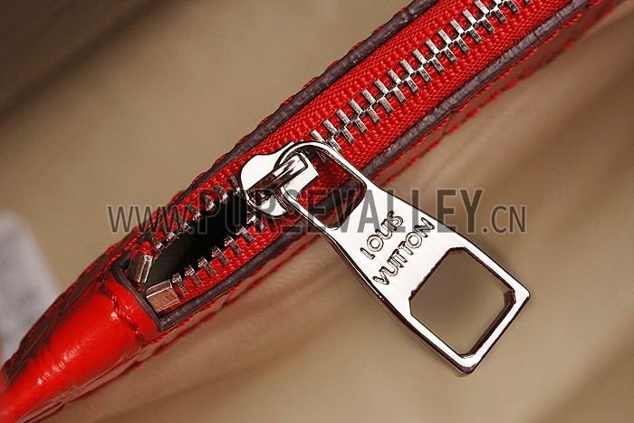 Louis Vuitton Capuciness Crocodile Leather Red MM 607549