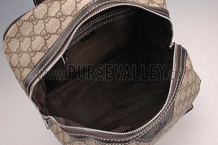 Gucci GG Canvas Backpack Beige/Ebony 607934