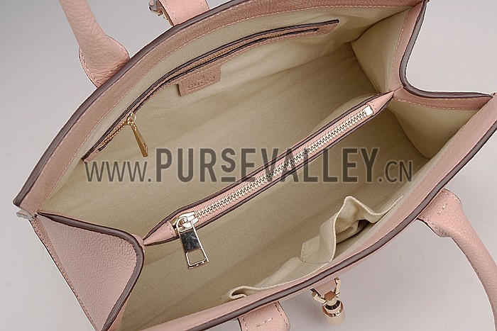 Gucci Jackie Soft Leather Top Handle Bag Light Rose 607948