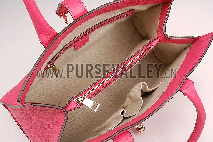 Gucci Jackie Soft Leather Top Handle Bag Fuchsia 607949