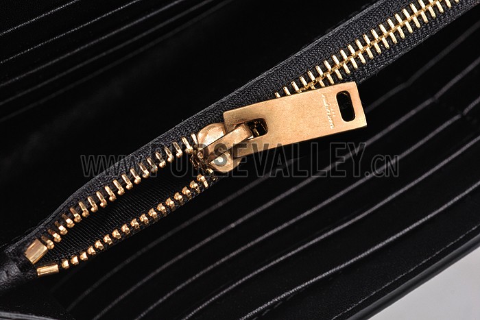 Saint Laurent Classic Letters Chain Bag Black 608205