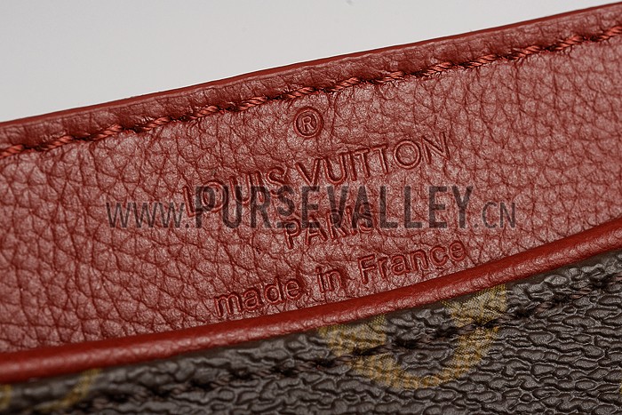 Louis Vuitton Pallas Chain Bag Dark Red 608252
