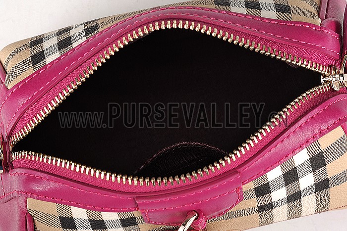 Burberry Haymarket Check Crossbody Bag Elderberry 608264