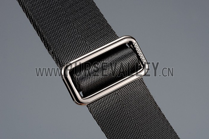 Burberry Man Canvas Check Crossbody Bag Black 608272