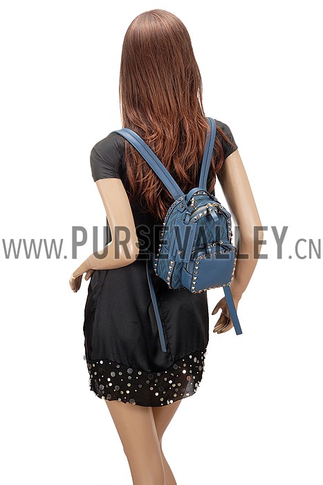 Valentino Viva Valentino Fabric Min Backpack Blue