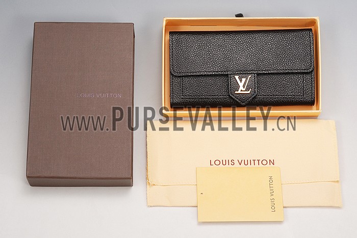 Louis Vuitton Lockme Wallet Black