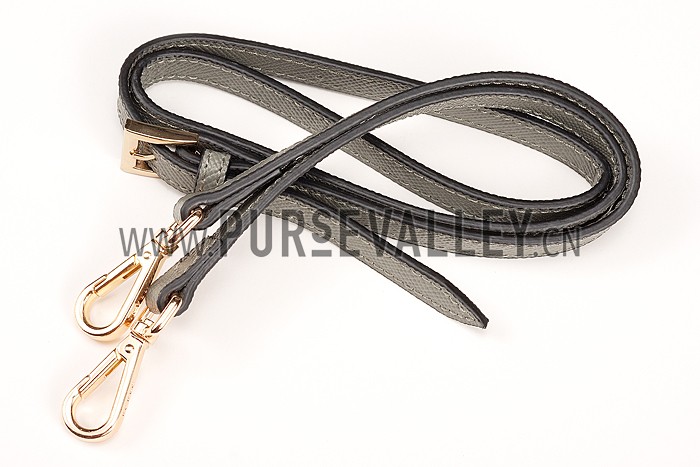 Prada Saffiano Double Tote Grey