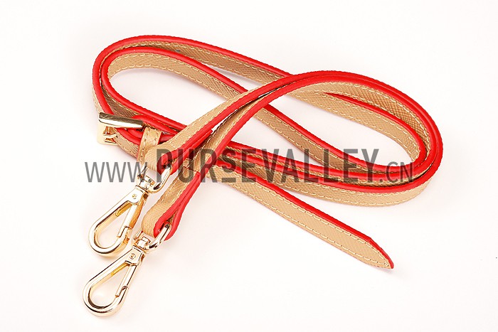 Prada Saffiano Double Tote Light Brown