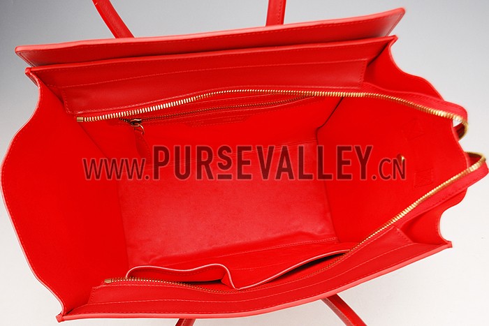 Celine Mini Luggage Red