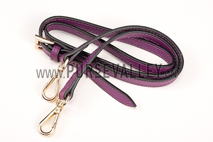 Prada Saffiano Double Tote Purple