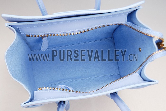 Celine Micro Luggage Light Blue