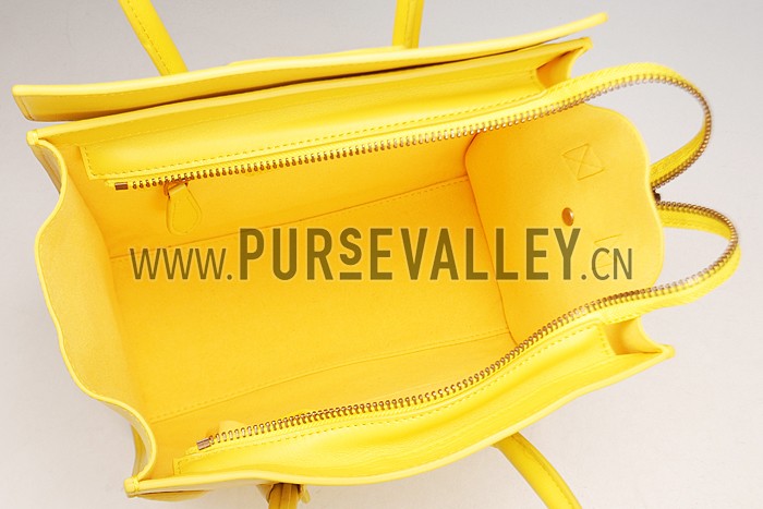 Celine Micro Luggage Yellow