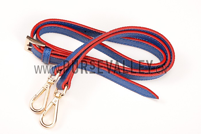 Prada Saffiano Double Tote Blue