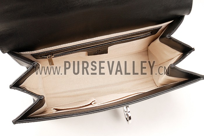 Gucci Interlocking Medium Shoulder Bag Black