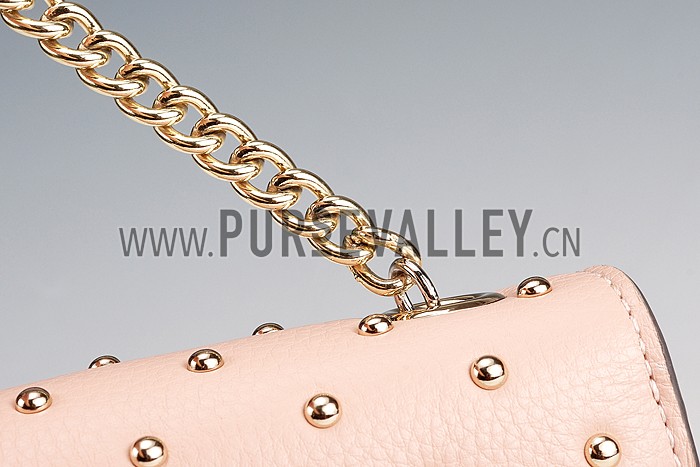 Gucci Miss Bamboo Studded Bag Pink