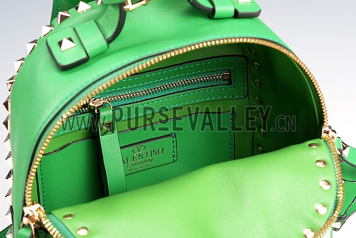 Valentino RockStud Green Backpack