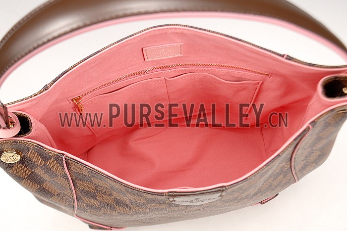 Louis Vuitton Cassa Hobo Damier Ebene Canvas Pink