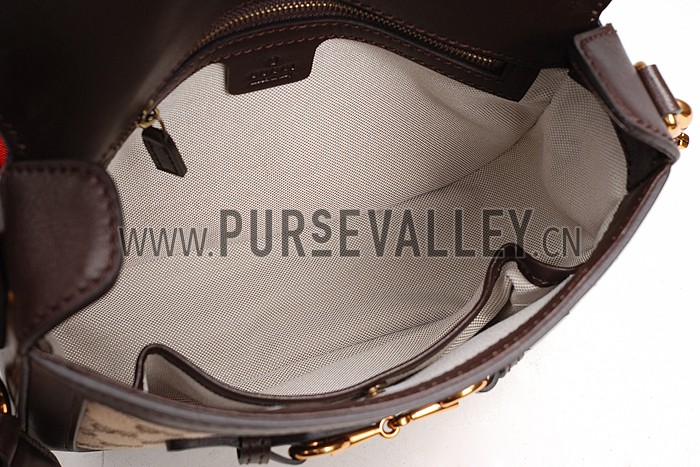 Gucci Lady Web GG Small Canvas Bag Brown