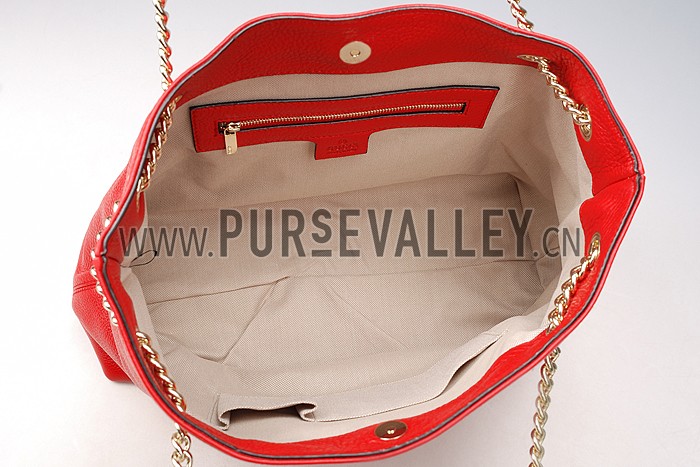 Gucci Soho Leather Top Handle Red Bag