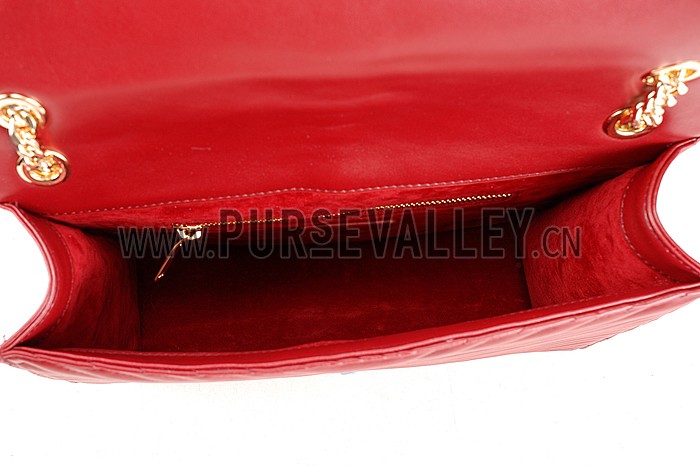 Saint Laurent Monogram Satchel Dark Red